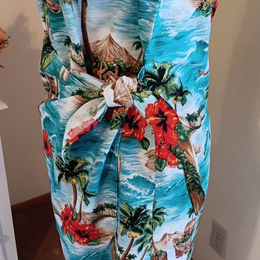 Vintage Shannon Marie Mock Sarong. Hawaiian, Tropical - Picture 5 of 12